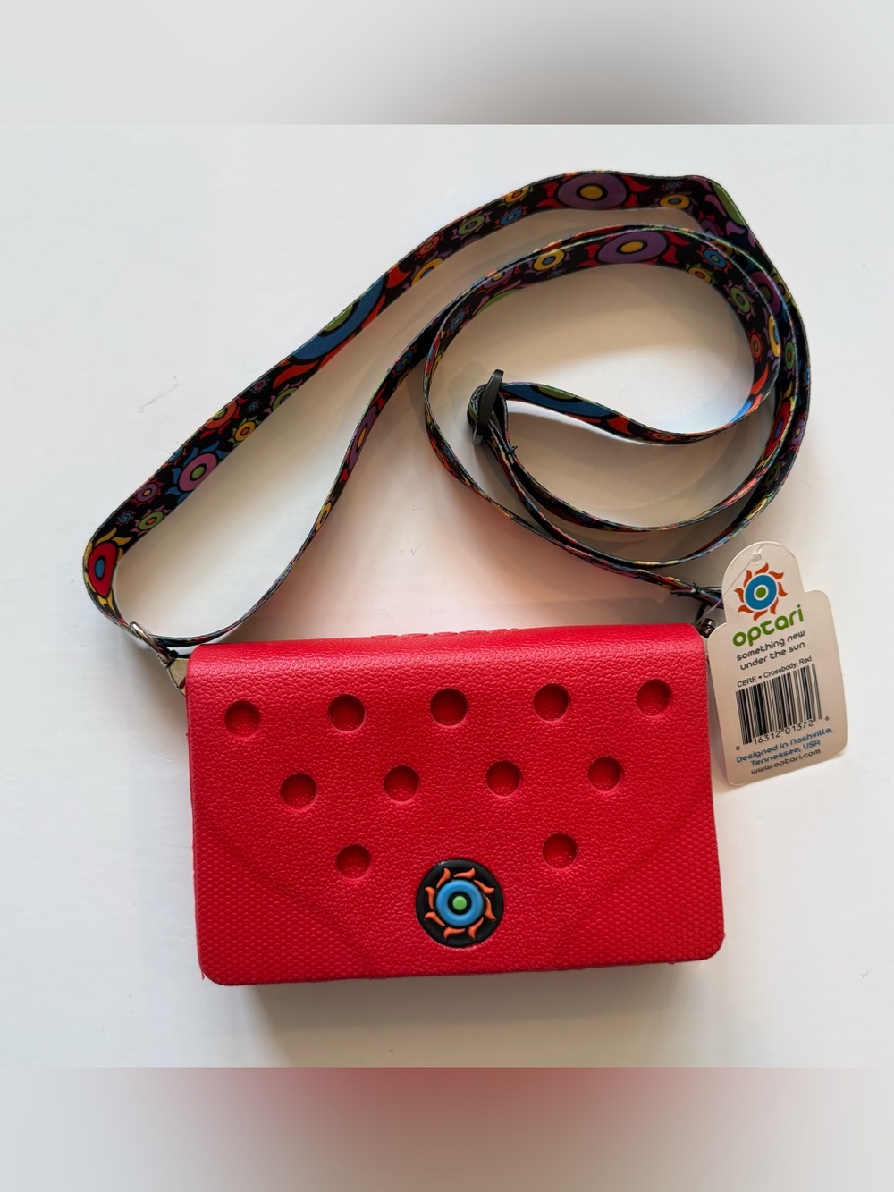 Optari Crossbody Small Purse Handbag Waterproof Beach Red Travel Summer New